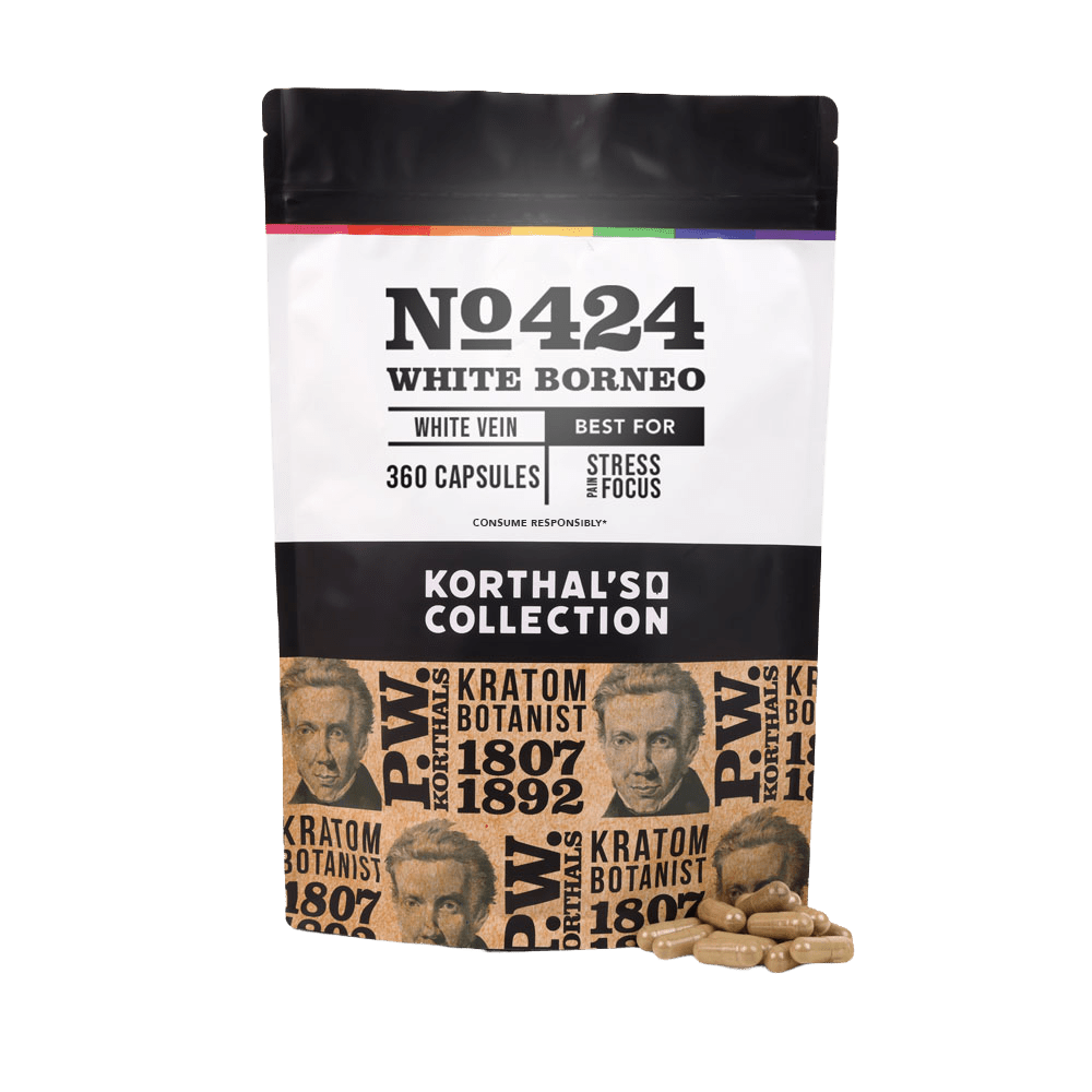 No 424 White Borneo Kratom Capsules - Shop CBD Kratom