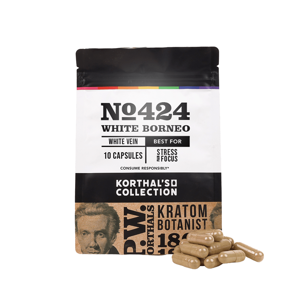 No 424 White Borneo Kratom Capsules - Shop CBD Kratom