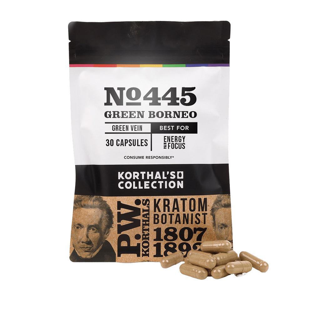 No 445 Green Borneo Kratom Capsules - Shop CBD Kratom