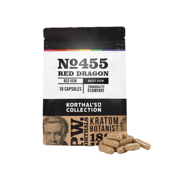 No 455 Red Dragon Kratom Capsules - Shop CBD Kratom