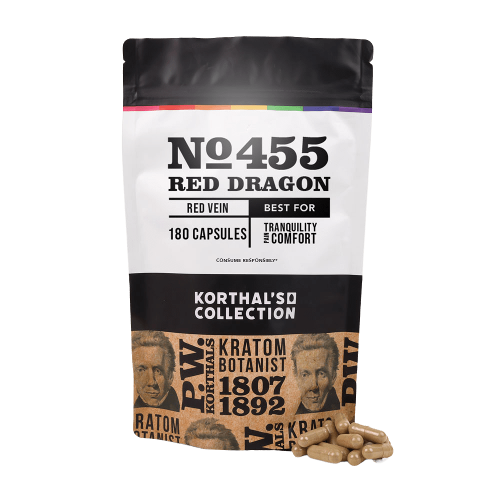 No 455 Red Dragon Kratom Capsules - Shop CBD Kratom