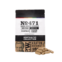 No 471 Dark Green Borneo Kratom Capsules