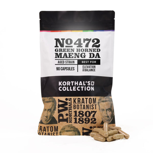No 472 Green Horned Maeng Da Kratom Capsules