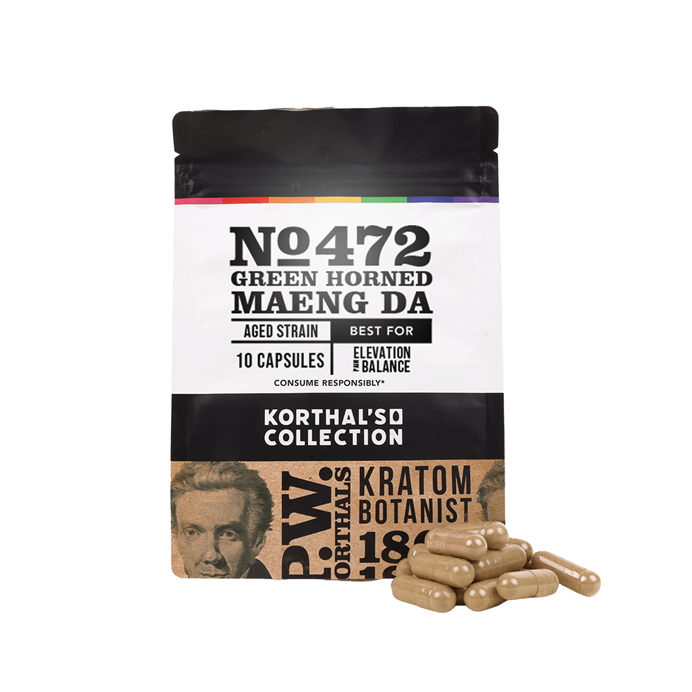 No 472 Green Horned Maeng Da Kratom Capsules - Shop CBD Kratom