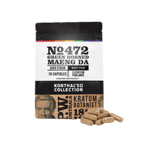No 472 Green Horned Maeng Da Kratom Capsules