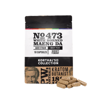 No 473 White Horned Maeng Da Kratom Capsules