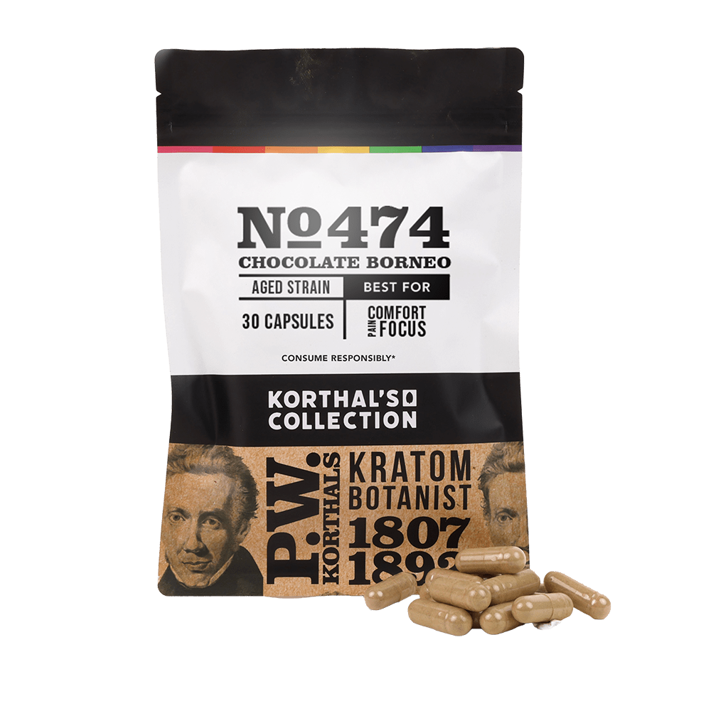 No 474 Chocolate Borneo Kratom Capsules - Shop CBD Kratom