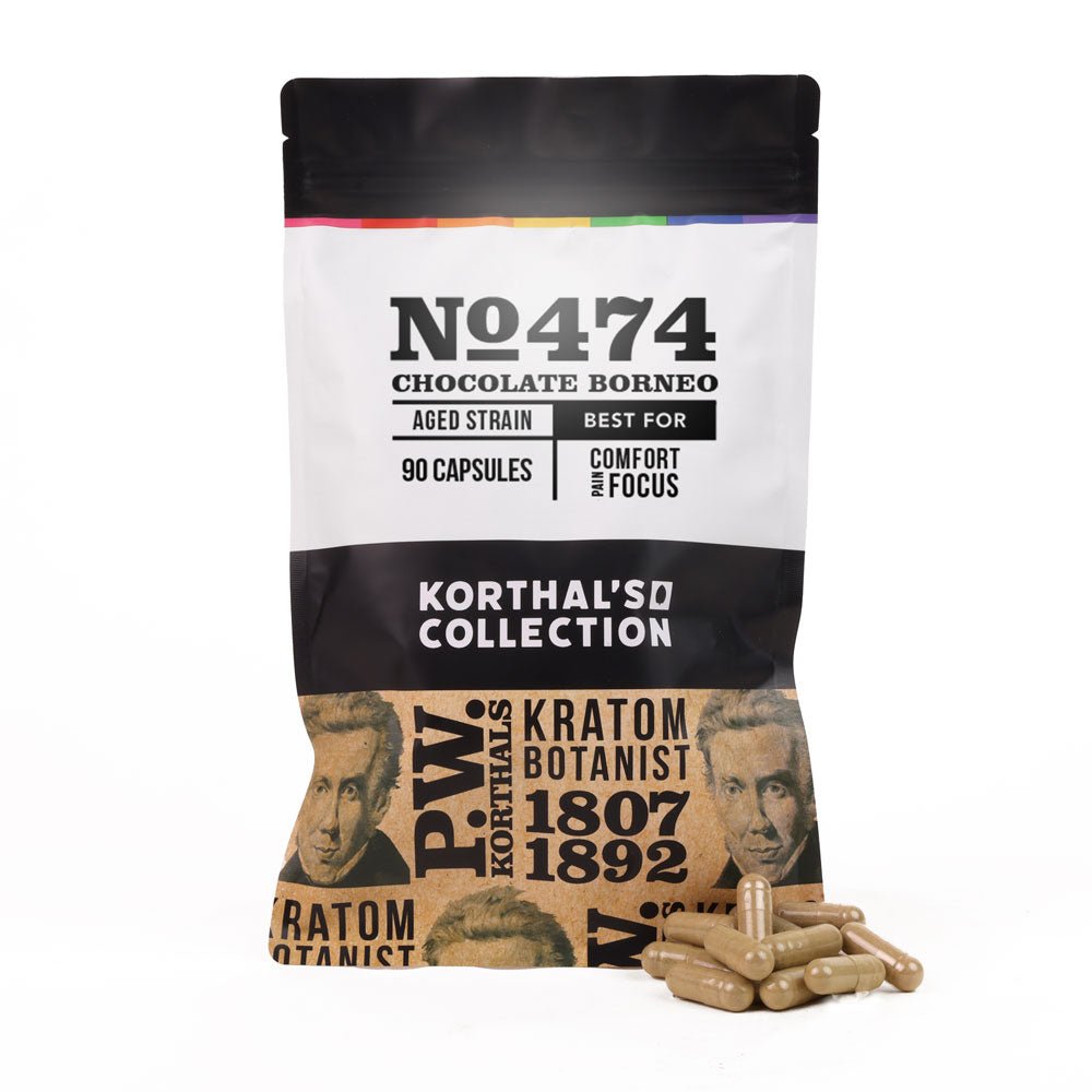 No 474 Chocolate Borneo Kratom Capsules - Shop CBD Kratom