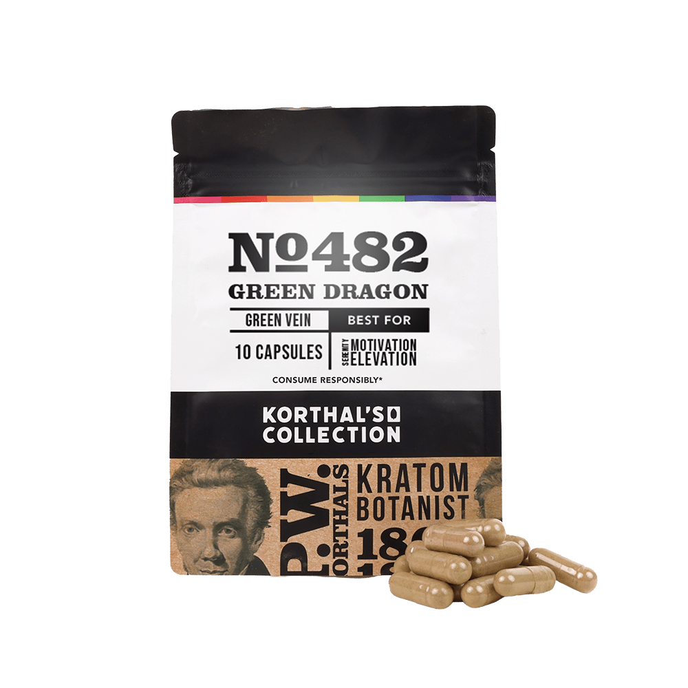 No 482 Green Dragon Kratom Capsules - Shop CBD Kratom