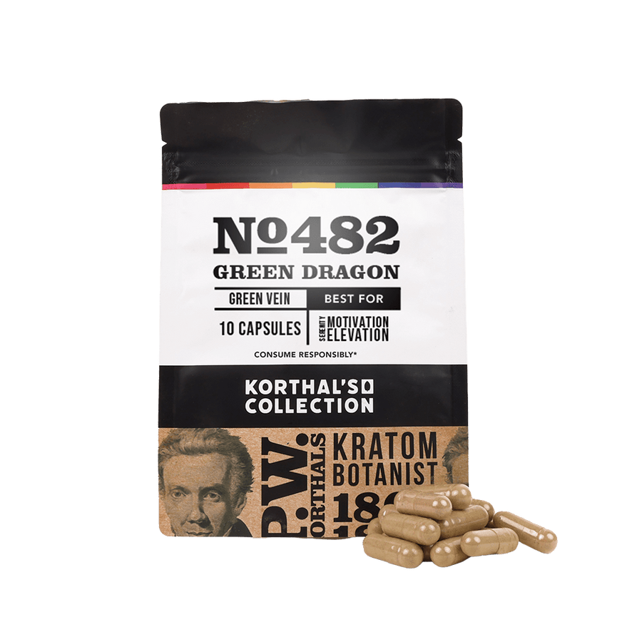 No 482 Green Dragon Kratom Capsules
