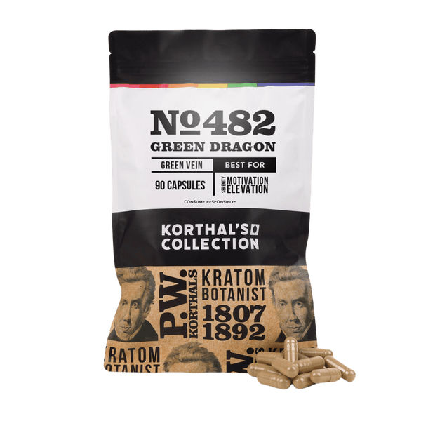 No 482 Green Dragon Kratom Capsules