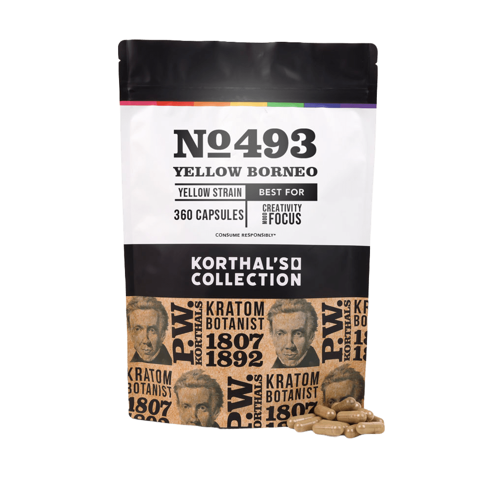 No 493 Yellow Borneo Kratom Capsules - Shop CBD Kratom
