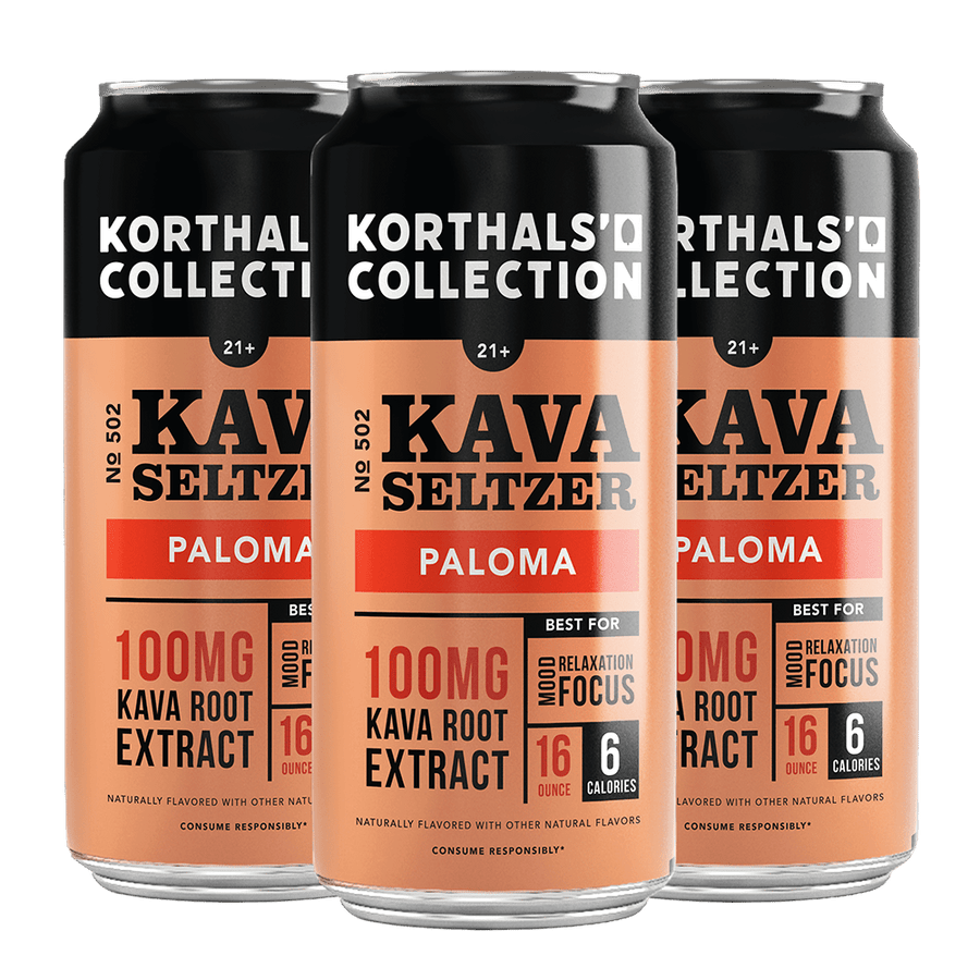 No 502 Kava Seltzer Paloma 16oz - 4 pack - Shop CBD Kratom