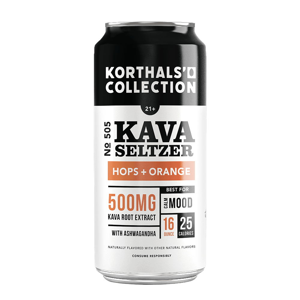 No. 505 Kava Seltzer - Hops + Orange, 4 Pack - Shop CBD Kratom