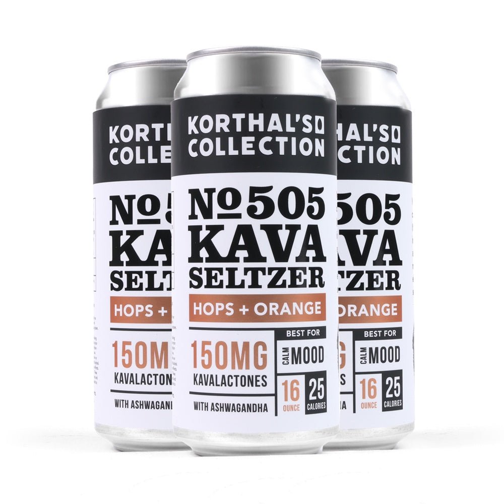 No. 505 Kava Seltzer - Hops + Orange, 4 Pack - Shop CBD Kratom