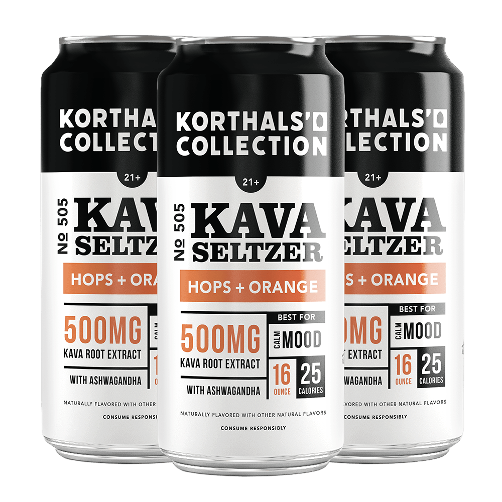 No. 505 Kava Seltzer - Hops + Orange, 4 Pack