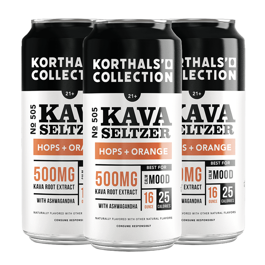 No. 505 Kava Seltzer - Hops + Orange, 4 Pack