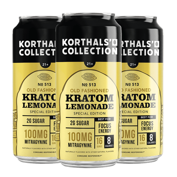 No. 513 Kratom Old Fashion Lemonade 4-Pack | 100mg Each