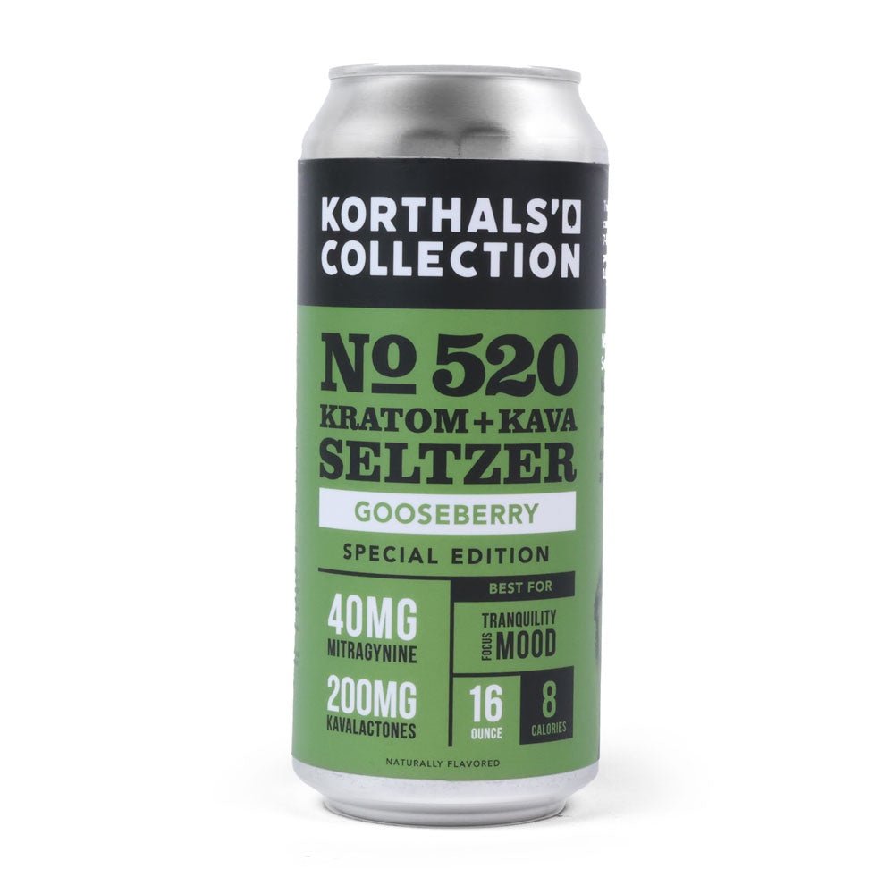 No. 520 Kratom Kava Seltzer - Gooseberry (Limited Edition) - Shop CBD Kratom