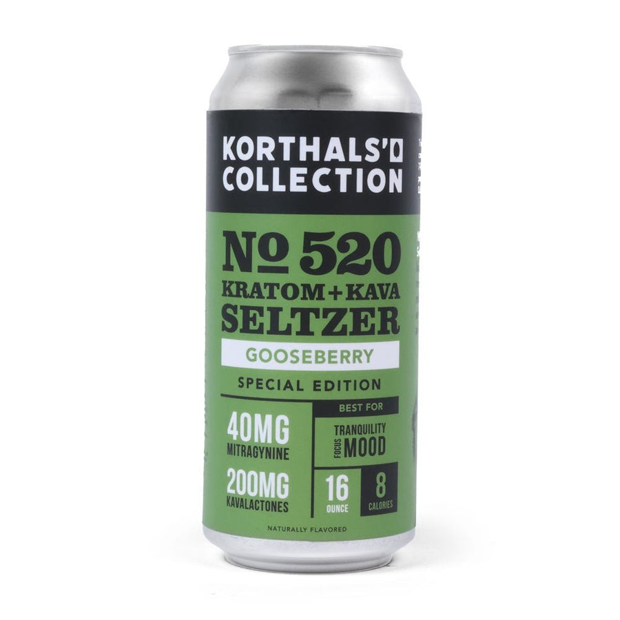 No. 520 Kratom Kava Seltzer - Gooseberry (Limited Edition)
