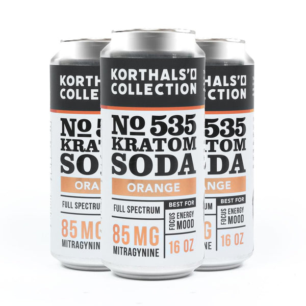 No. 535 Kratom Soda Orange 4-Pack