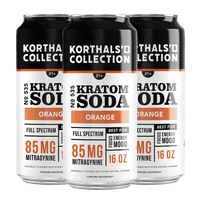 No. 535 Kratom Soda - Orange, 4 Pack