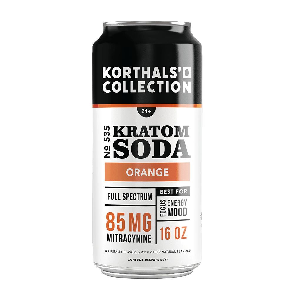 No. 535 Kratom Soda - Orange - Shop CBD Kratom