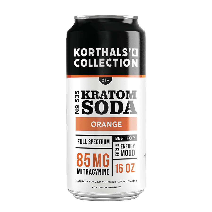 No. 535 Kratom Soda - Orange - Shop CBD Kratom