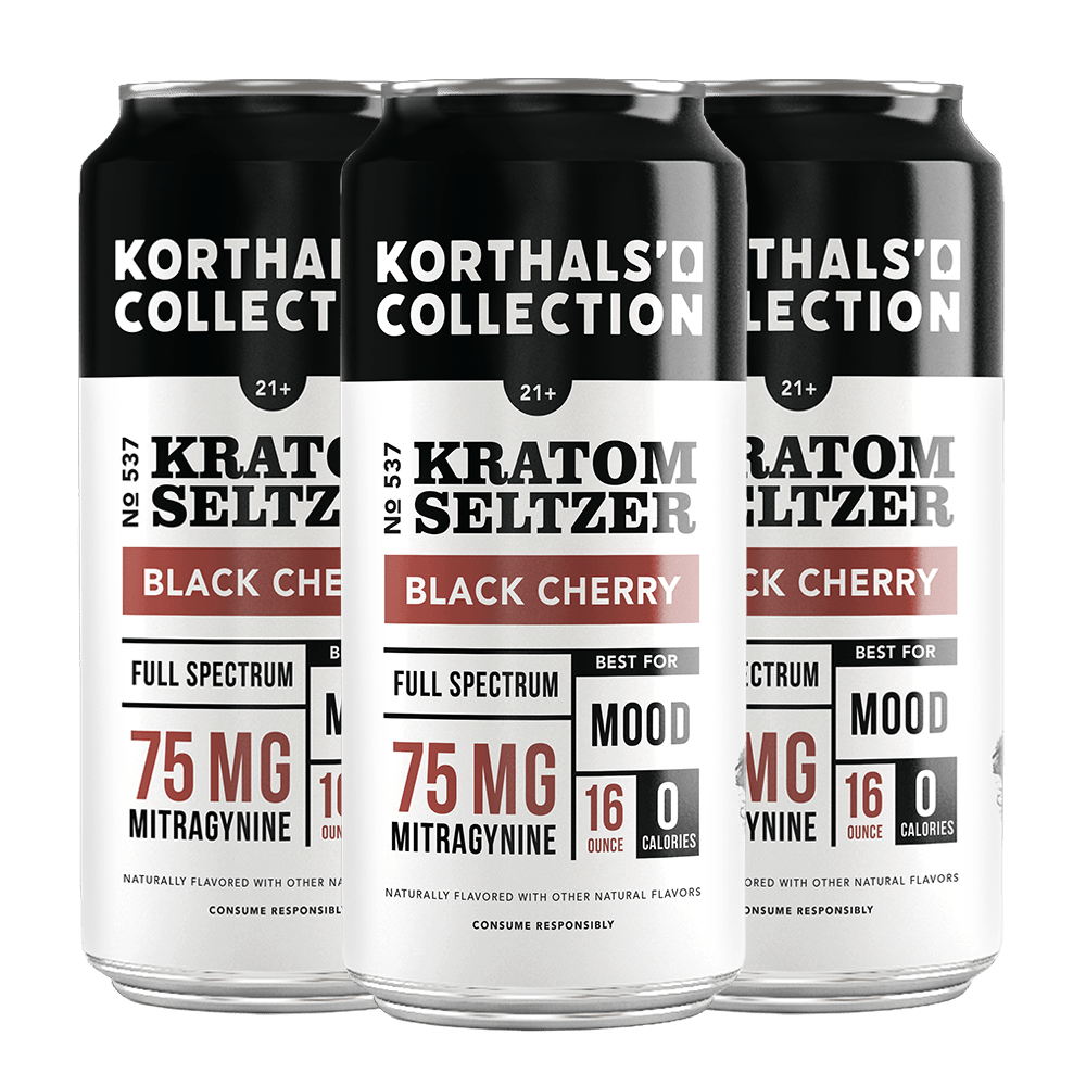 No. 537 Kratom Seltzer Black Cherry 4-Pack | 75mg Each