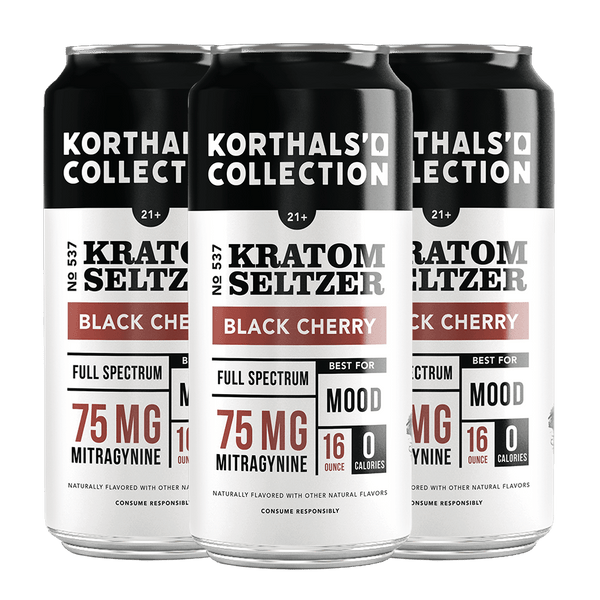 No. 537 Kratom Seltzer Black Cherry - 4 pack - Shop CBD Kratom
