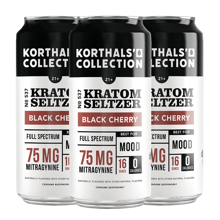 No. 537 Kratom Seltzer Black Cherry - 4 pack