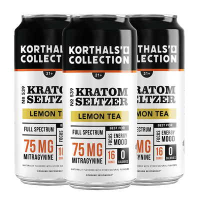 No. 539 Lemon Kratom Seltzer, 4 Pack - Shop CBD Kratom
