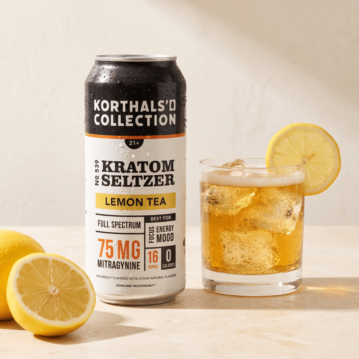 No 539 Lemon Kratom Seltzer - Shop CBD Kratom