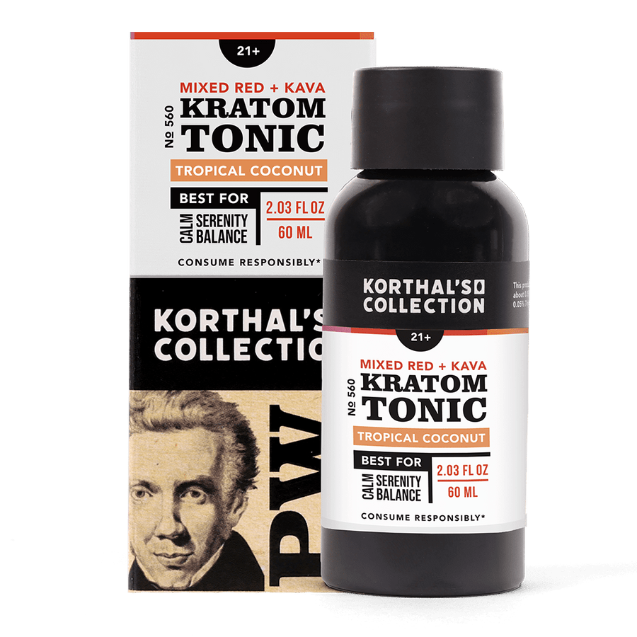 No. 560 Mixed Red Kratom & Kava Tonic, 3 Pack