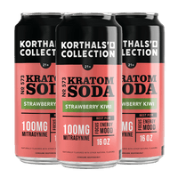 No. 573 Strawberry Kiwi Kratom Soda - Special Edition, 4 Pack