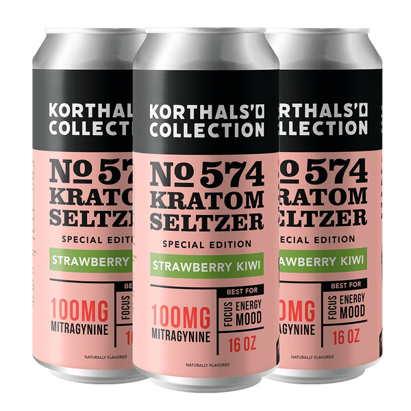 No. 574 Strawberry Kiwi Kratom Seltzer 4-Pack | Special Edition