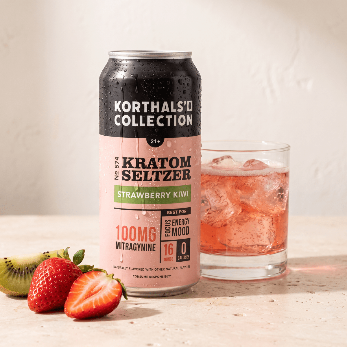No. 574 Strawberry Kiwi Seltzer - Special Edition - Shop CBD Kratom