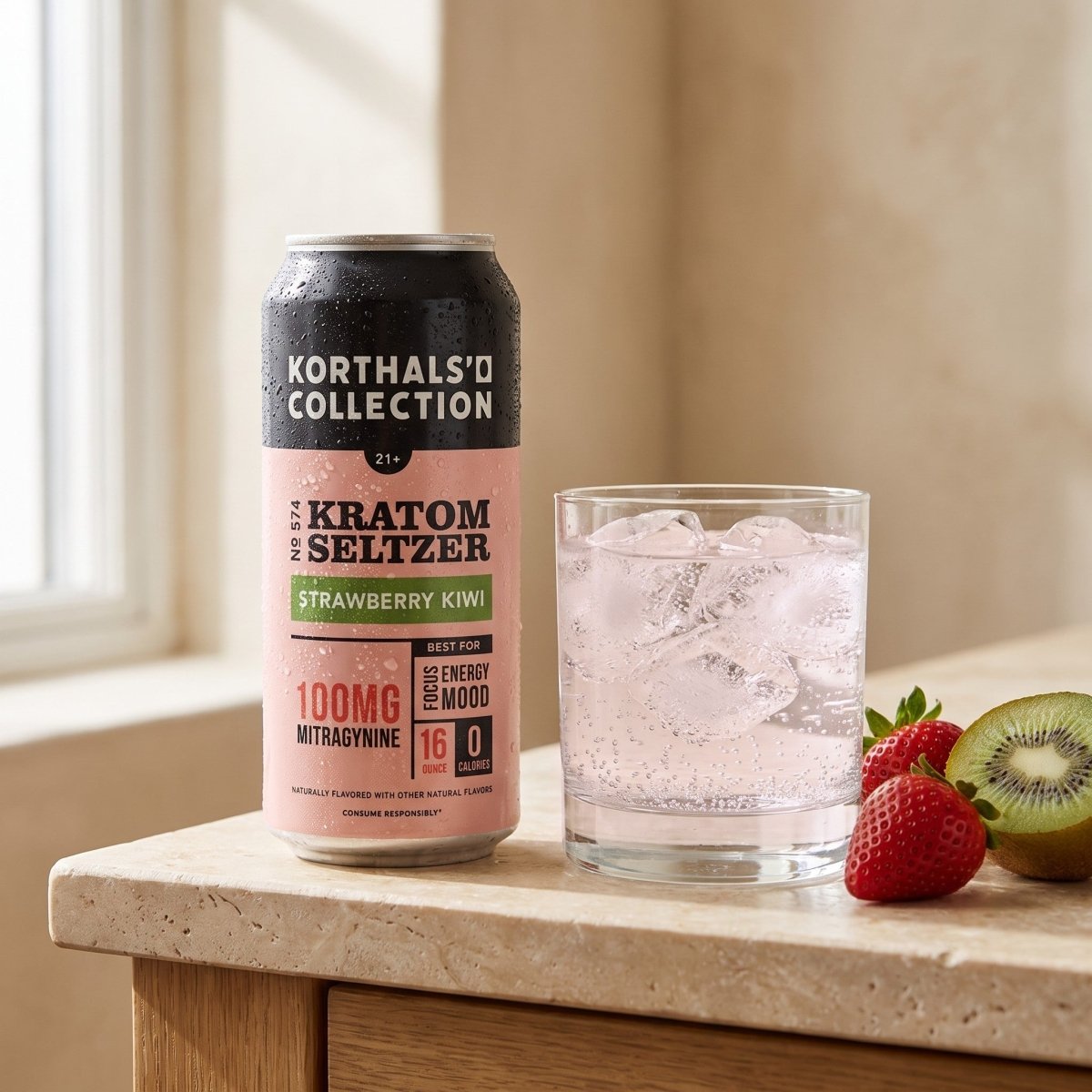 No. 574 Strawberry Kiwi Kratom Seltzer | Special Edition