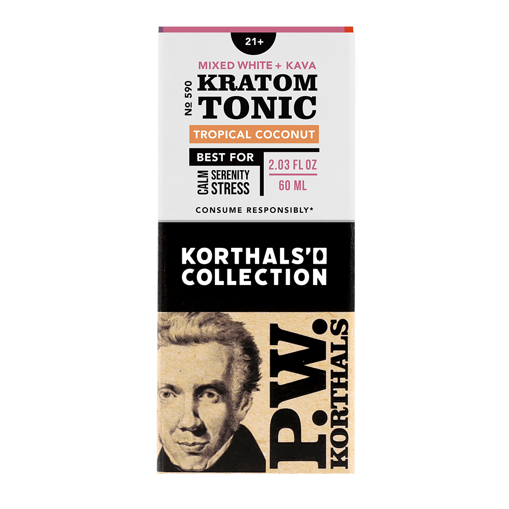 No. 590 Mixed White Kratom & Kava Tonic: Promote Wellness