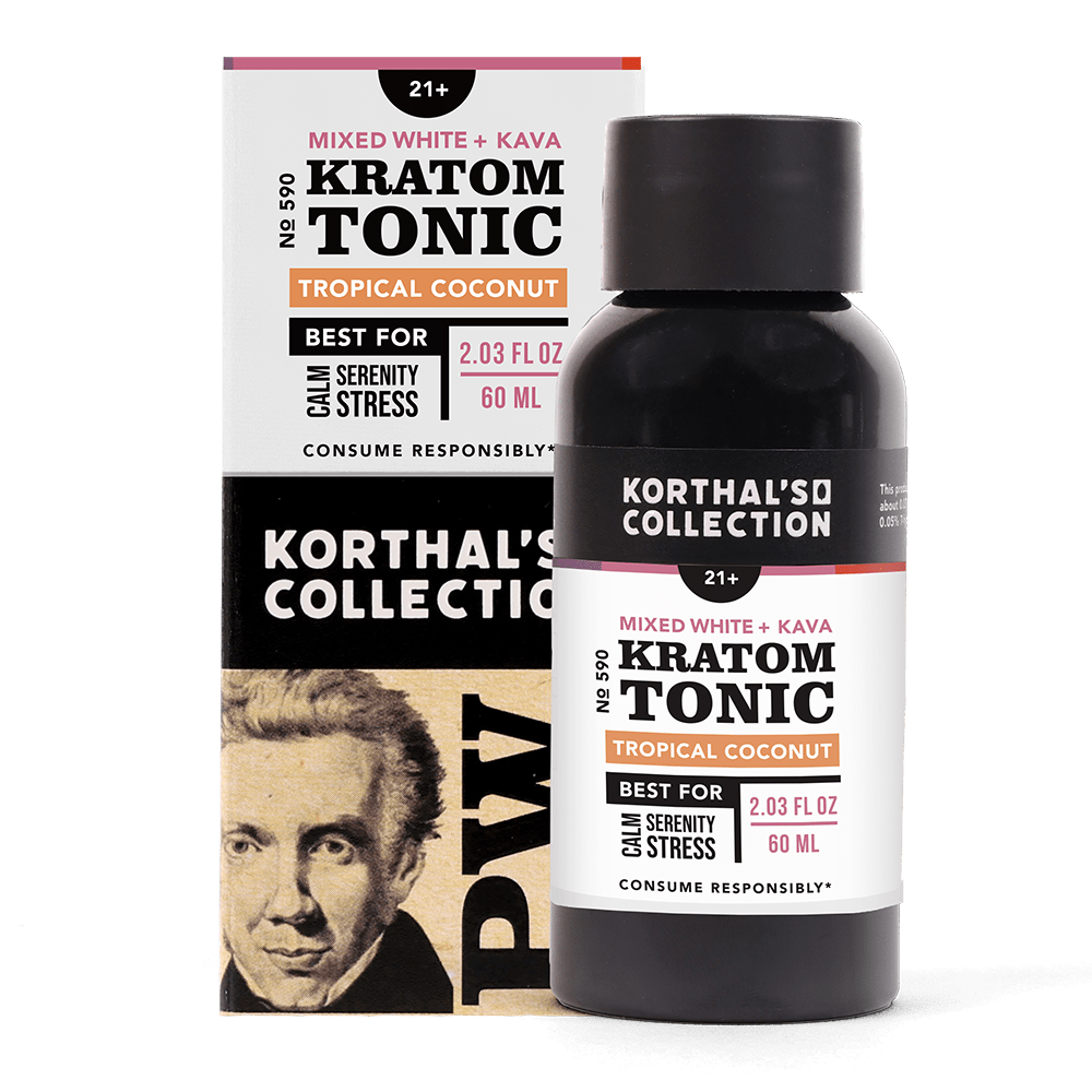 No. 590 Mixed White Kratom & Kava Tonic