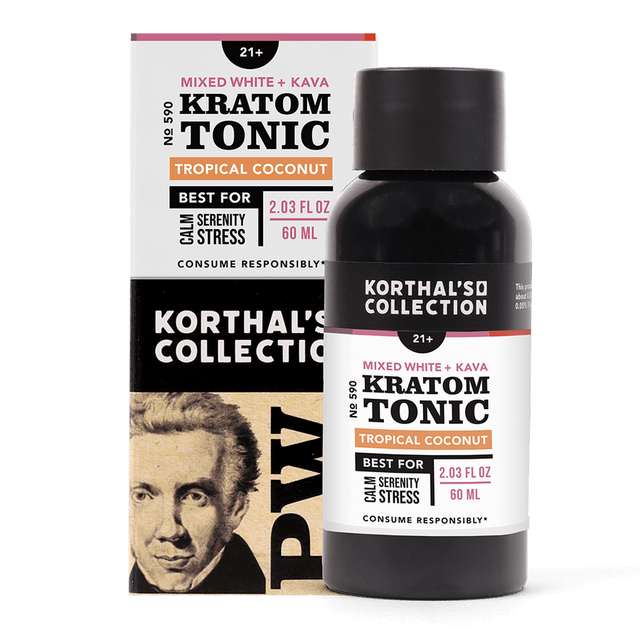 No. 590 Mixed White Kratom & Kava Tonic, 3 Pack