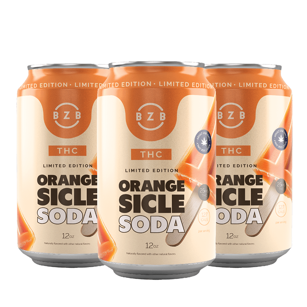 Orangesicle 25mg THC Soda 4-Pack