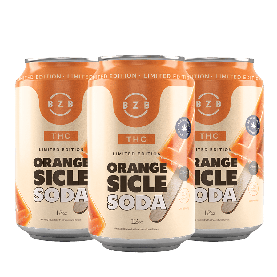 Orangesicle 25mg THC Soda 4 - Pack - Shop CBD Kratom