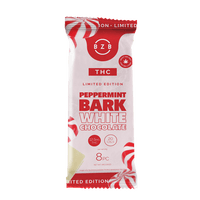 THC Chocolate, White Chocolate Peppermint Bark