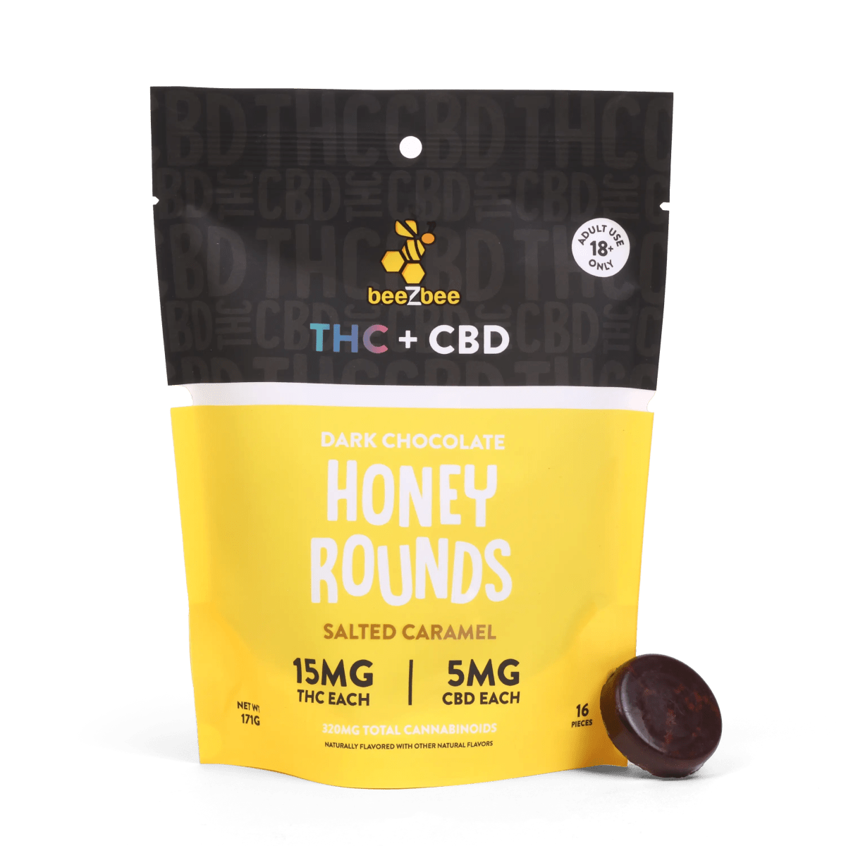 THC+CBD Dark Chocolate Honey Rounds - Shop CBD Kratom