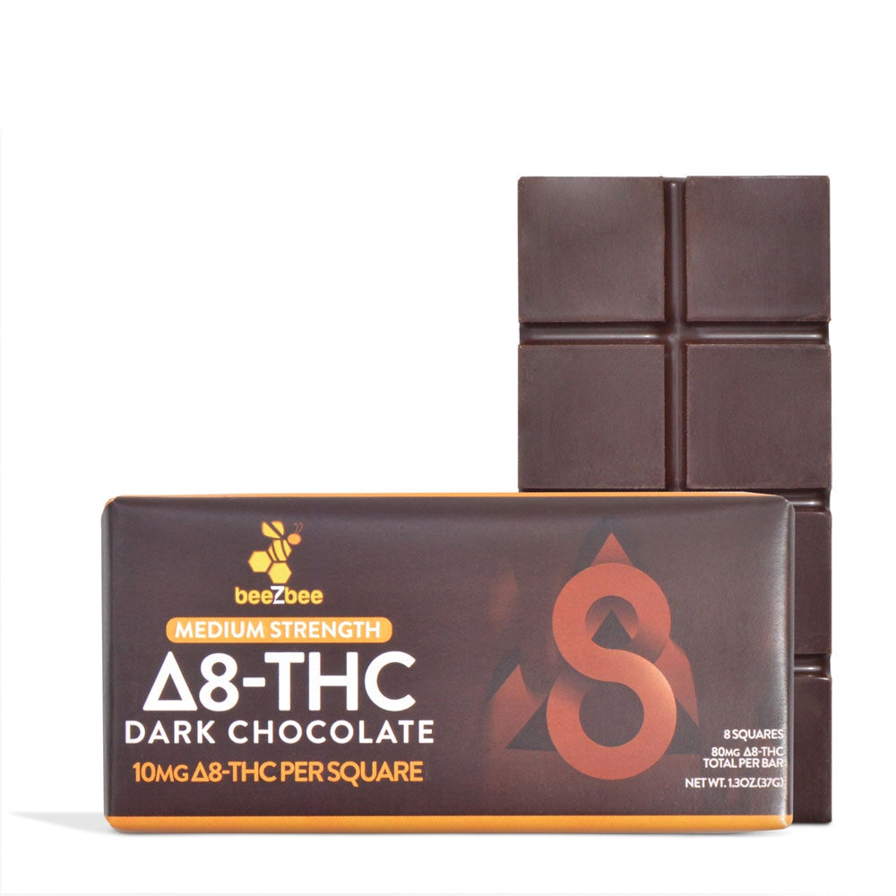 Delta-8 THC Chocolate Bars, Medium Strength