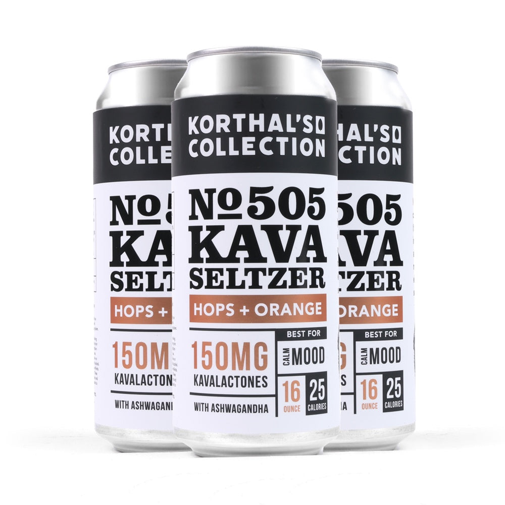 No. 505 Kava Seltzer - Hops + Orange, 4 pack
